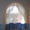 шторы на арочное окно в морском стиле в детской